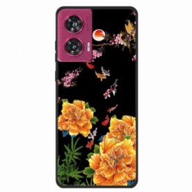 Hoesje Voor Motorola Edge 50 Fusion Fleursr En Vissen