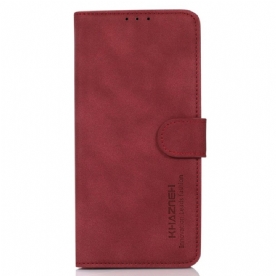 Leren Hoesje Voor Motorola Edge 50 Fusion Retrotextuur Khazneh