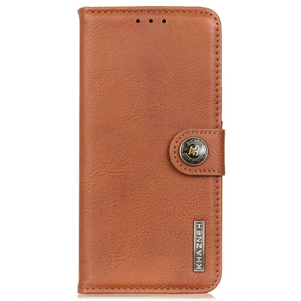 Leren Hoesje Voor Motorola Edge 50 Fusion Vintage Stijl Khazneh