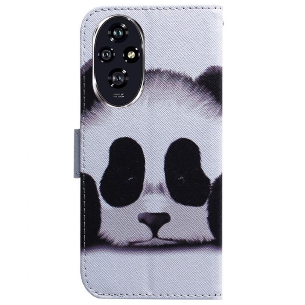 Folio-hoesje Honor 200 Telefoonhoesje Panda