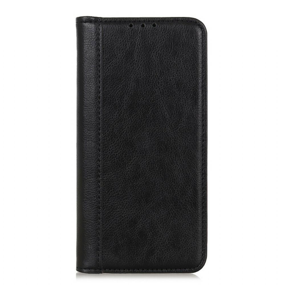 Bescherming Hoesje voor iPhone 13 Folio-hoesje Elegance Split Litchi Leer