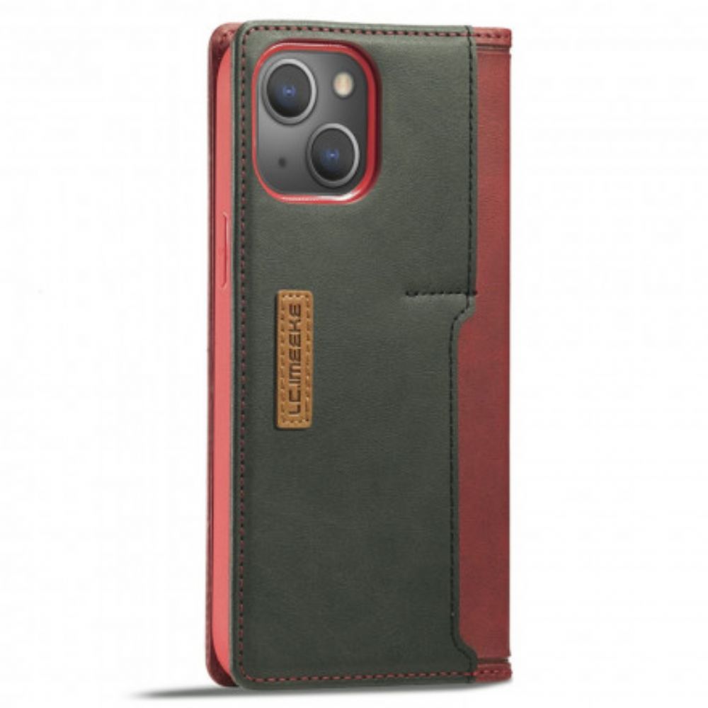 Bescherming Hoesje voor iPhone 13 Folio-hoesje Lc-001 Serie Lc.imeeke