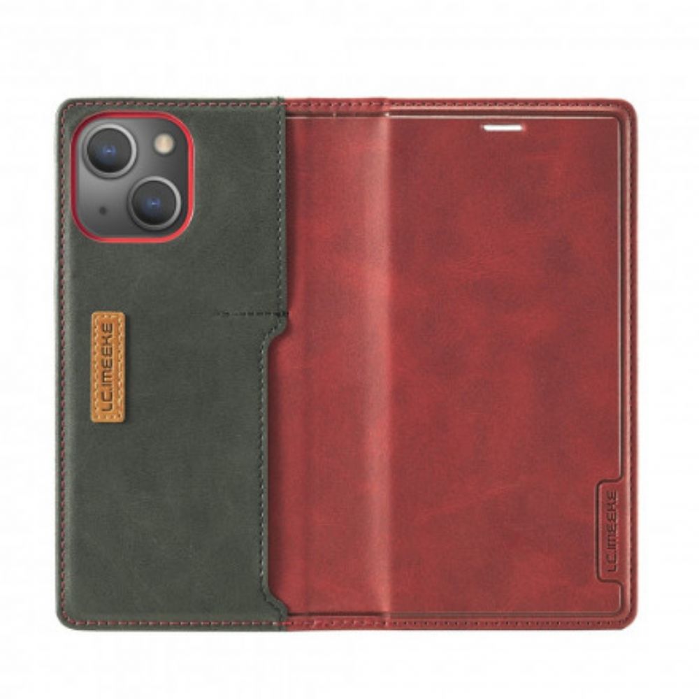 Bescherming Hoesje voor iPhone 13 Folio-hoesje Lc-001 Serie Lc.imeeke