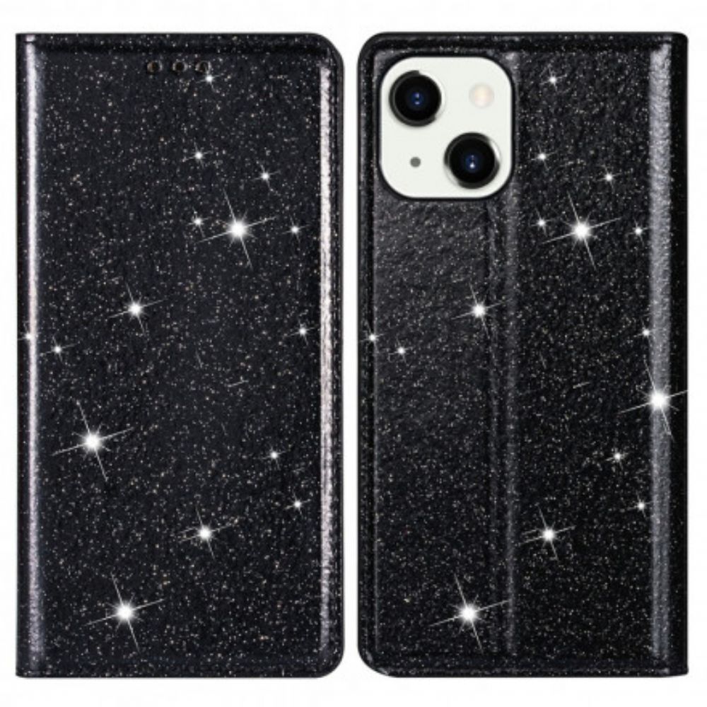 Bescherming Hoesje voor iPhone 13 Folio-hoesje Paillettenstijl