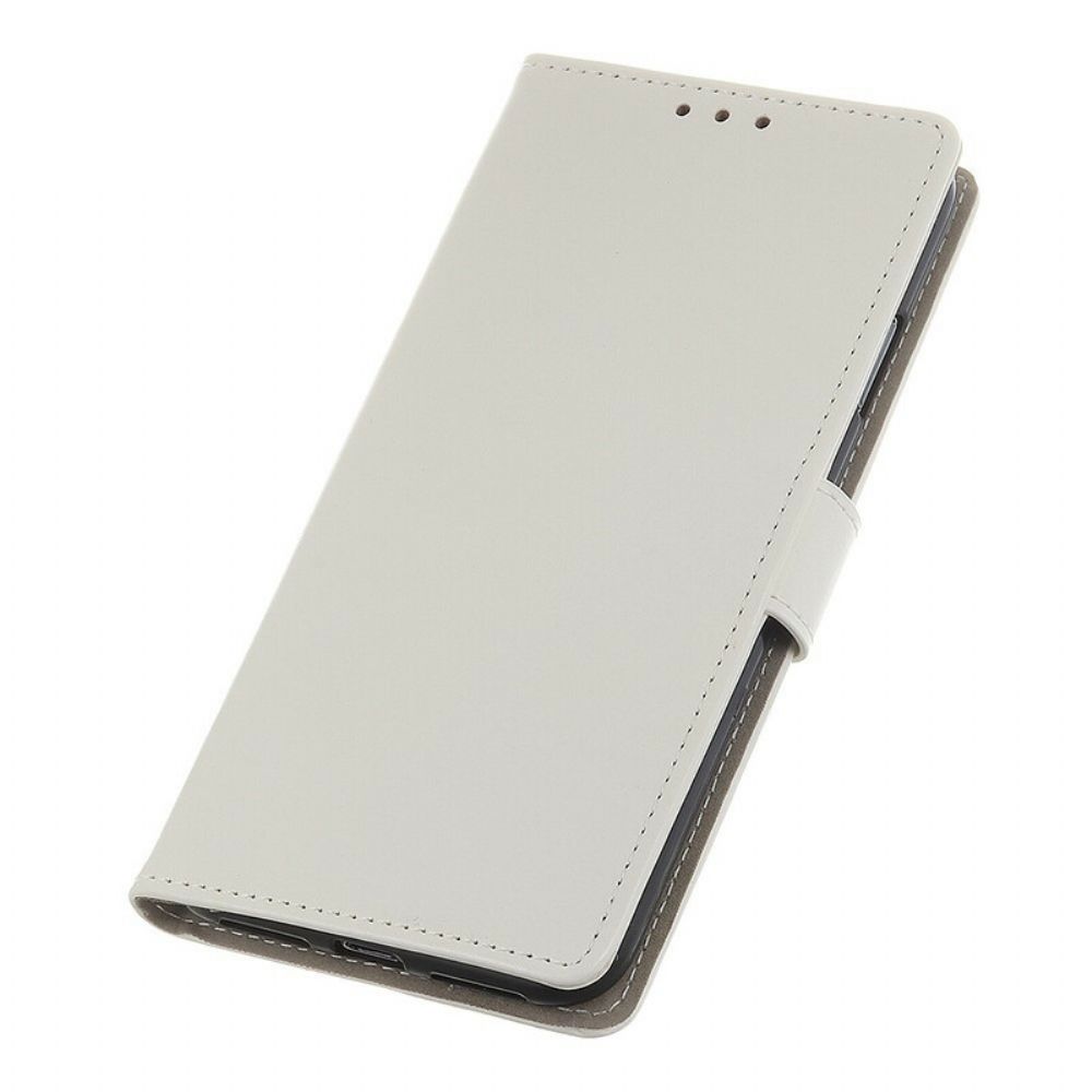 Flip Case voor iPhone 13 Eenvoudig Glanzend Leereffect