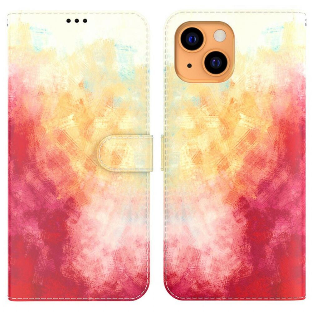 Folio-hoesje voor iPhone 13 Aquarel