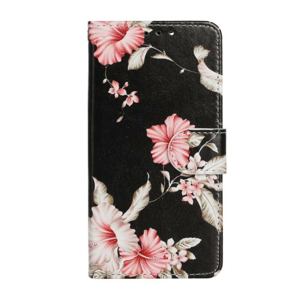 Folio-hoesje voor iPhone 13 Bloemen Ontdekking