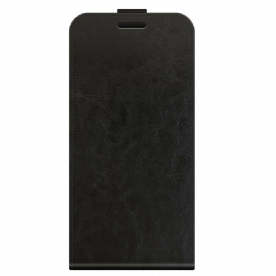 Folio-hoesje voor iPhone 13 Flip Case Verticale Flap Leereffect