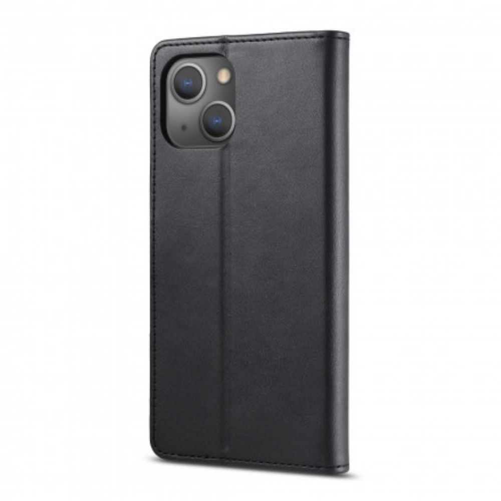 Folio-hoesje voor iPhone 13 Lc.imeeke Leereffect