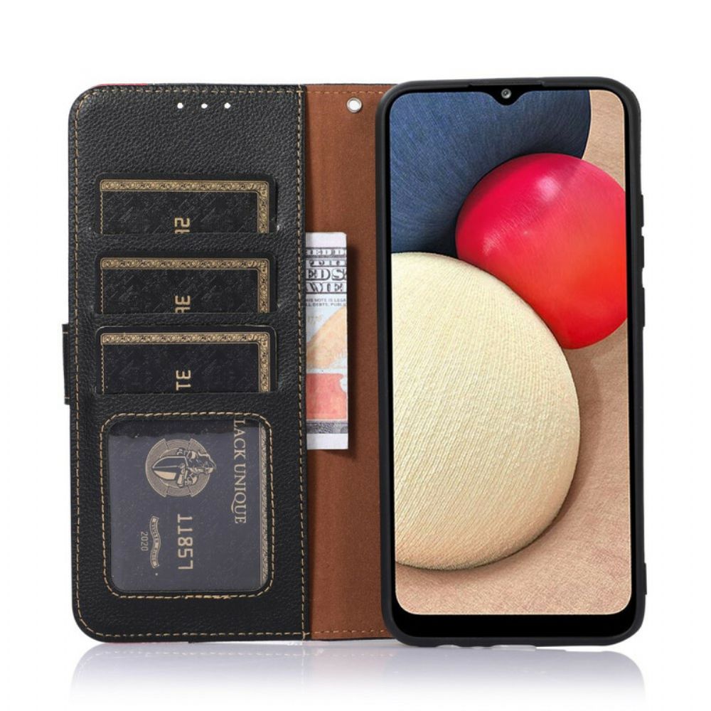 Folio-hoesje voor iPhone 13 Liche-stijl Rfid Khazneh