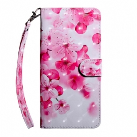 Folio-hoesje voor iPhone 13 Lichtvlek Bloemen Bloesem