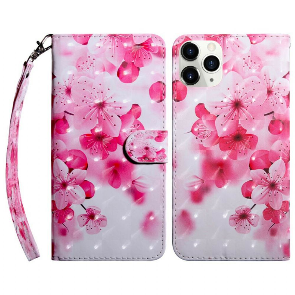 Folio-hoesje voor iPhone 13 Lichtvlek Bloemen Bloesem