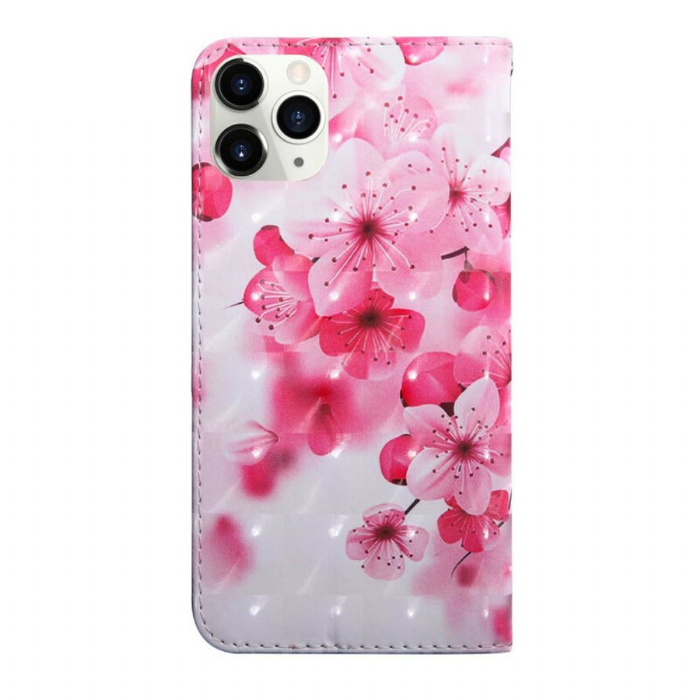 Folio-hoesje voor iPhone 13 Lichtvlek Bloemen Bloesem