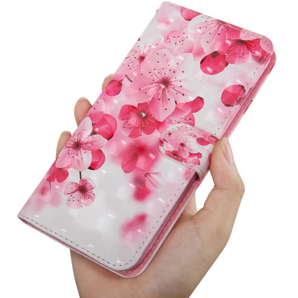 Folio-hoesje voor iPhone 13 Lichtvlek Bloemen Bloesem