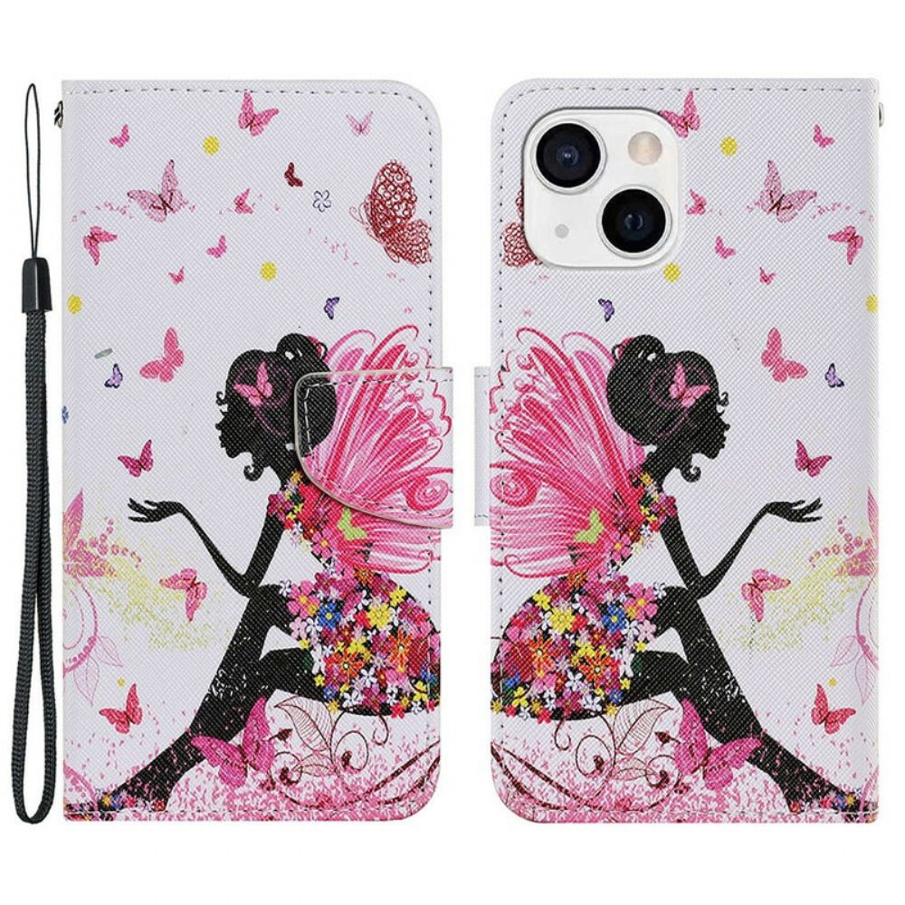 Folio-hoesje voor iPhone 13 Magische Fee