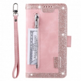 Folio-hoesje voor iPhone 13 Met Ketting Band Portemonnee