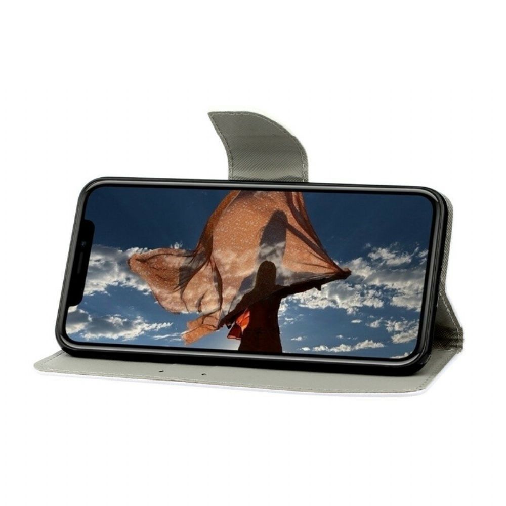 Folio-hoesje voor iPhone 13 Met Ketting Strandstrand