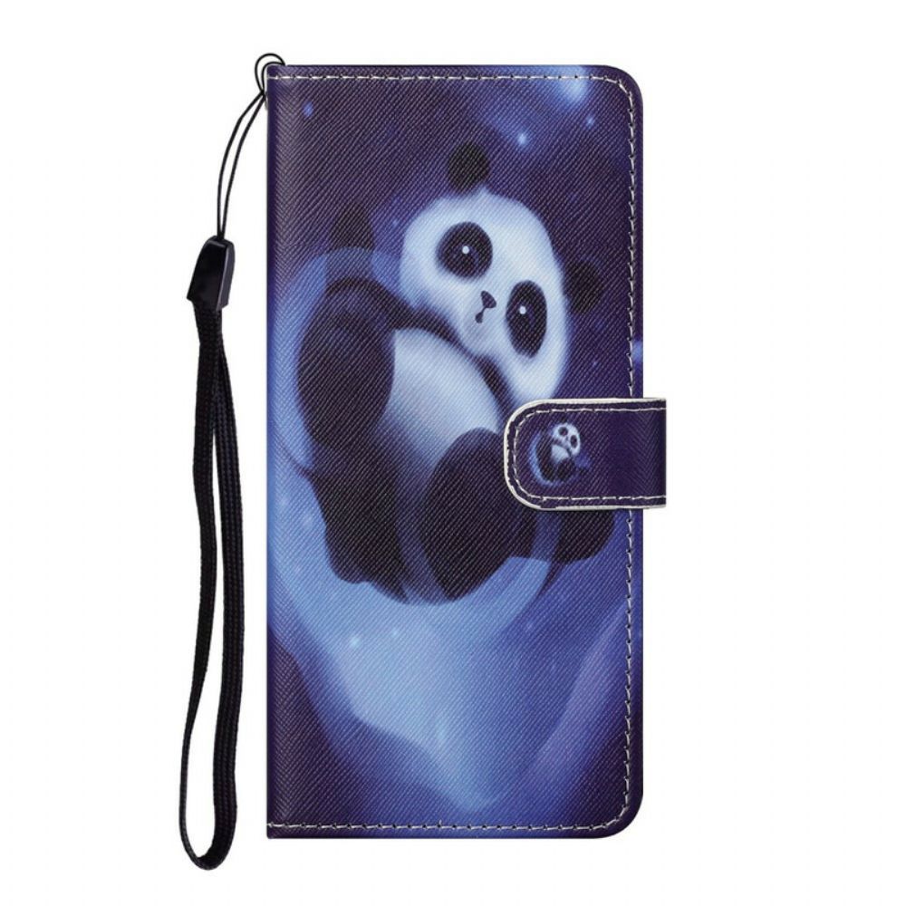 Folio-hoesje voor iPhone 13 Panda Ruimte