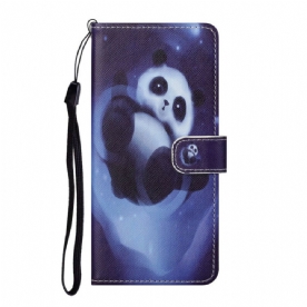 Folio-hoesje voor iPhone 13 Panda Ruimte