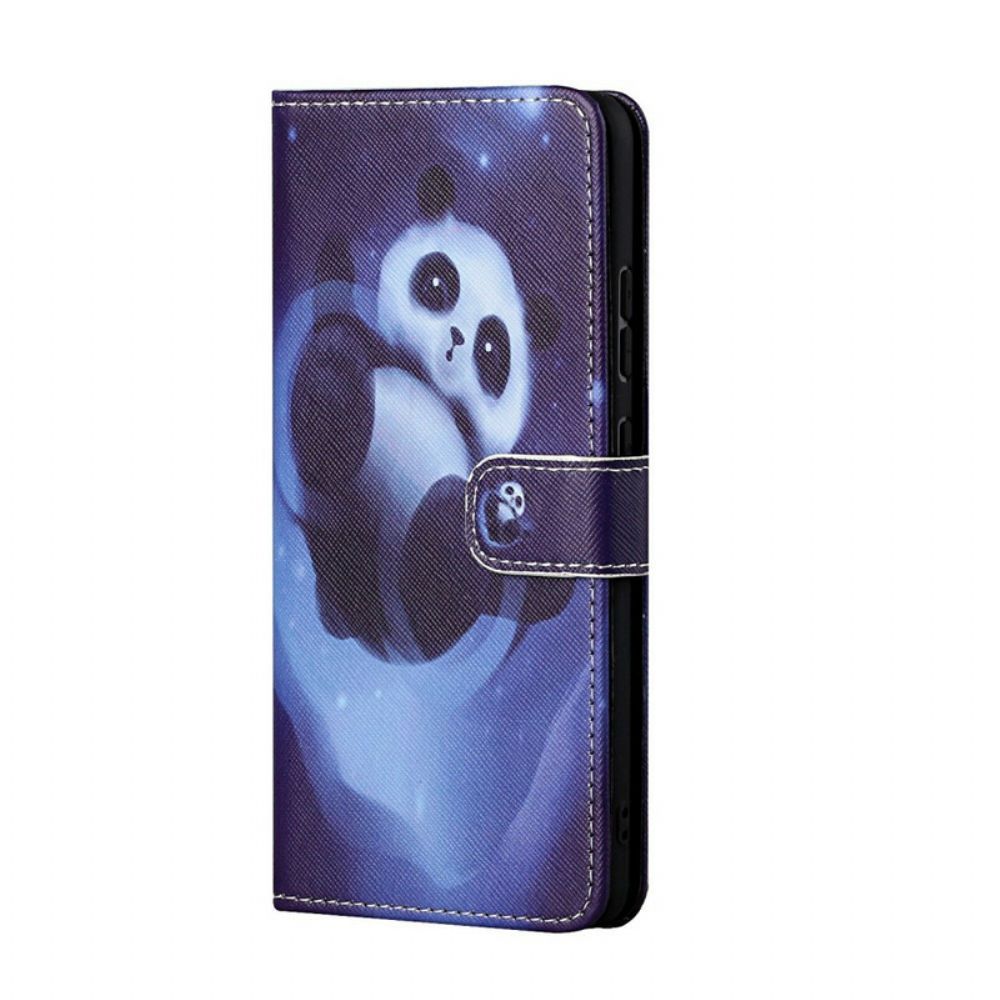 Folio-hoesje voor iPhone 13 Panda Ruimte