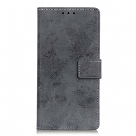 Folio-hoesje voor iPhone 13 Vintage Leereffect