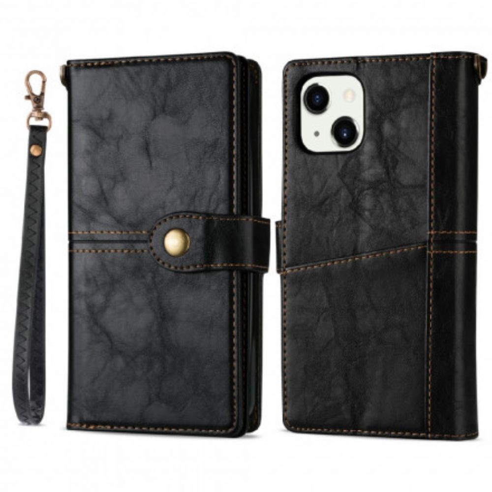 Folio-hoesje voor iPhone 13 Vintage Multifunctioneel