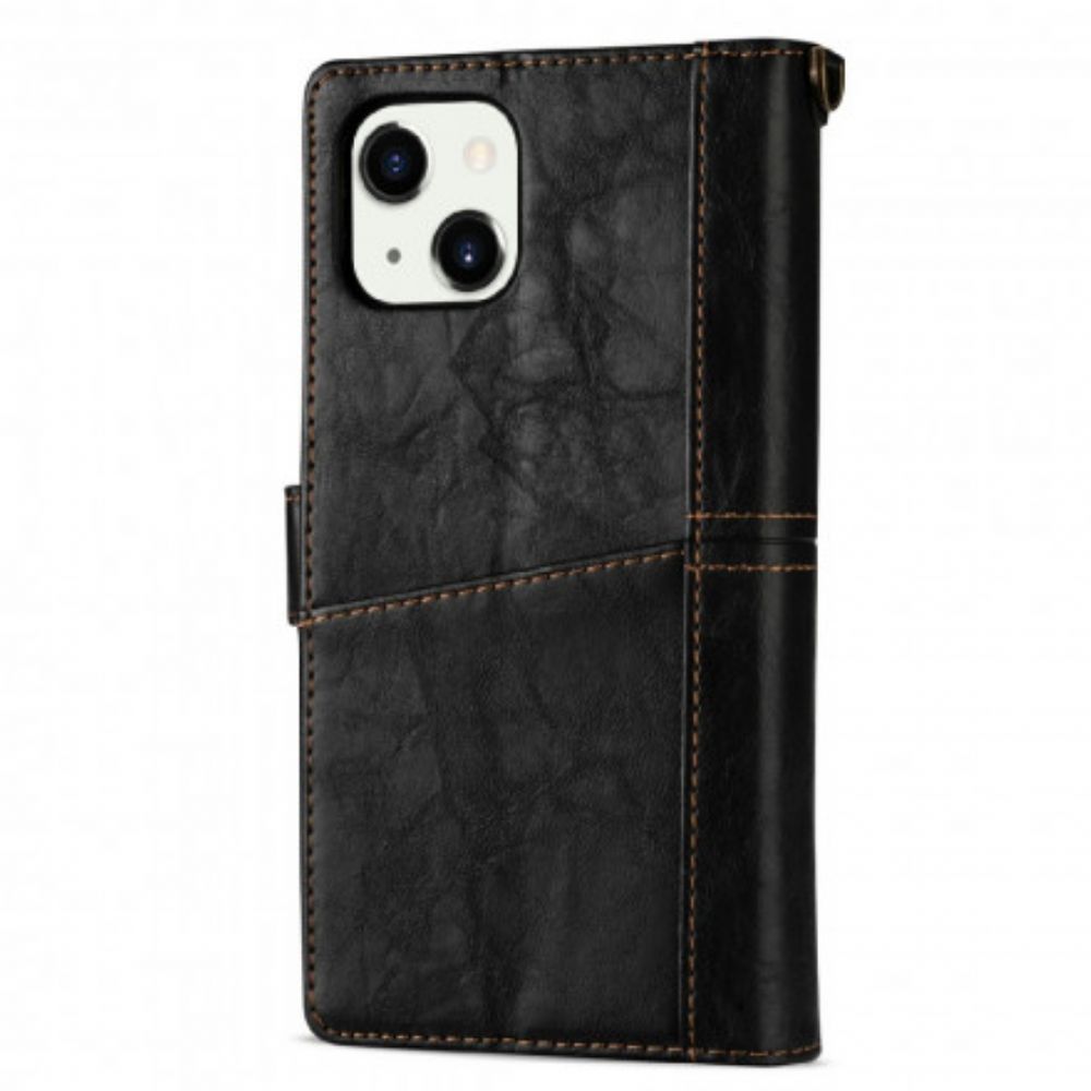 Folio-hoesje voor iPhone 13 Vintage Multifunctioneel