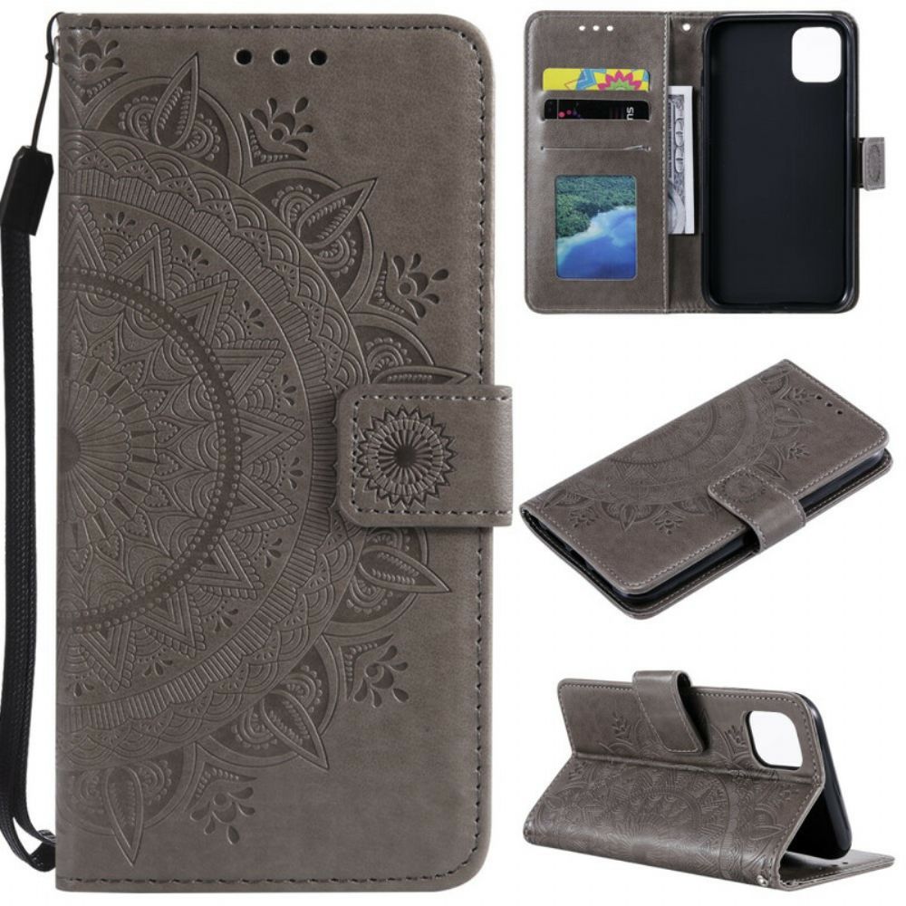 Folio-hoesje voor iPhone 13 Zon Mandala