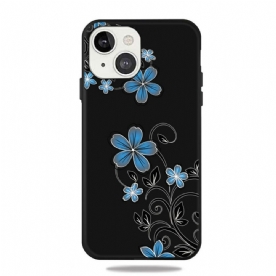 Hoesje voor iPhone 13 Blauwe Bloemen