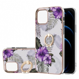 Hoesje voor iPhone 13 Bloemen Stand-ring