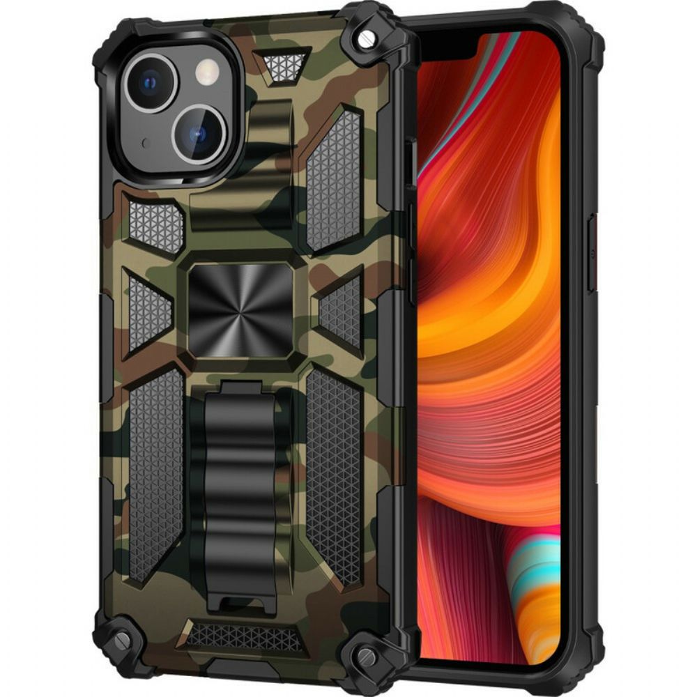 Hoesje voor iPhone 13 Camouflage Verwijderbare Ondersteuning