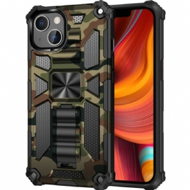 Hoesje voor iPhone 13 Camouflage Verwijderbare Ondersteuning