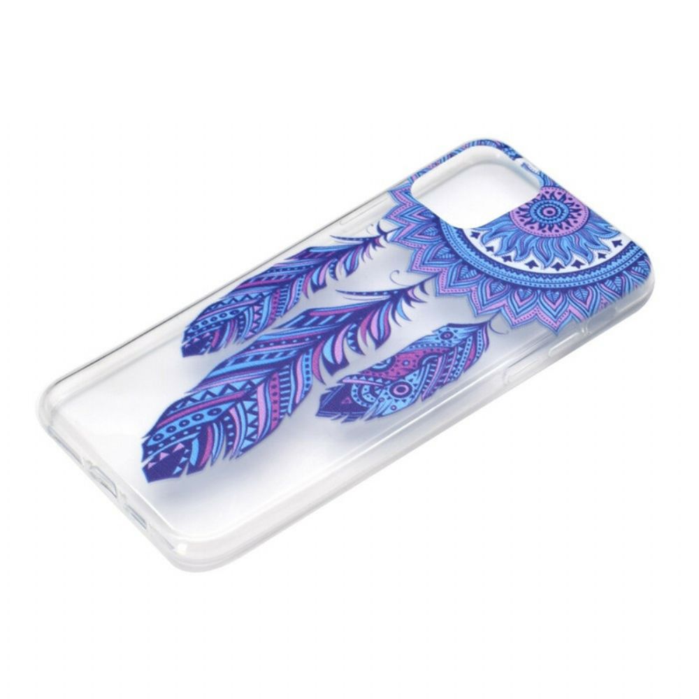 Hoesje voor iPhone 13 Dromenvanger Met Blauwe Veren