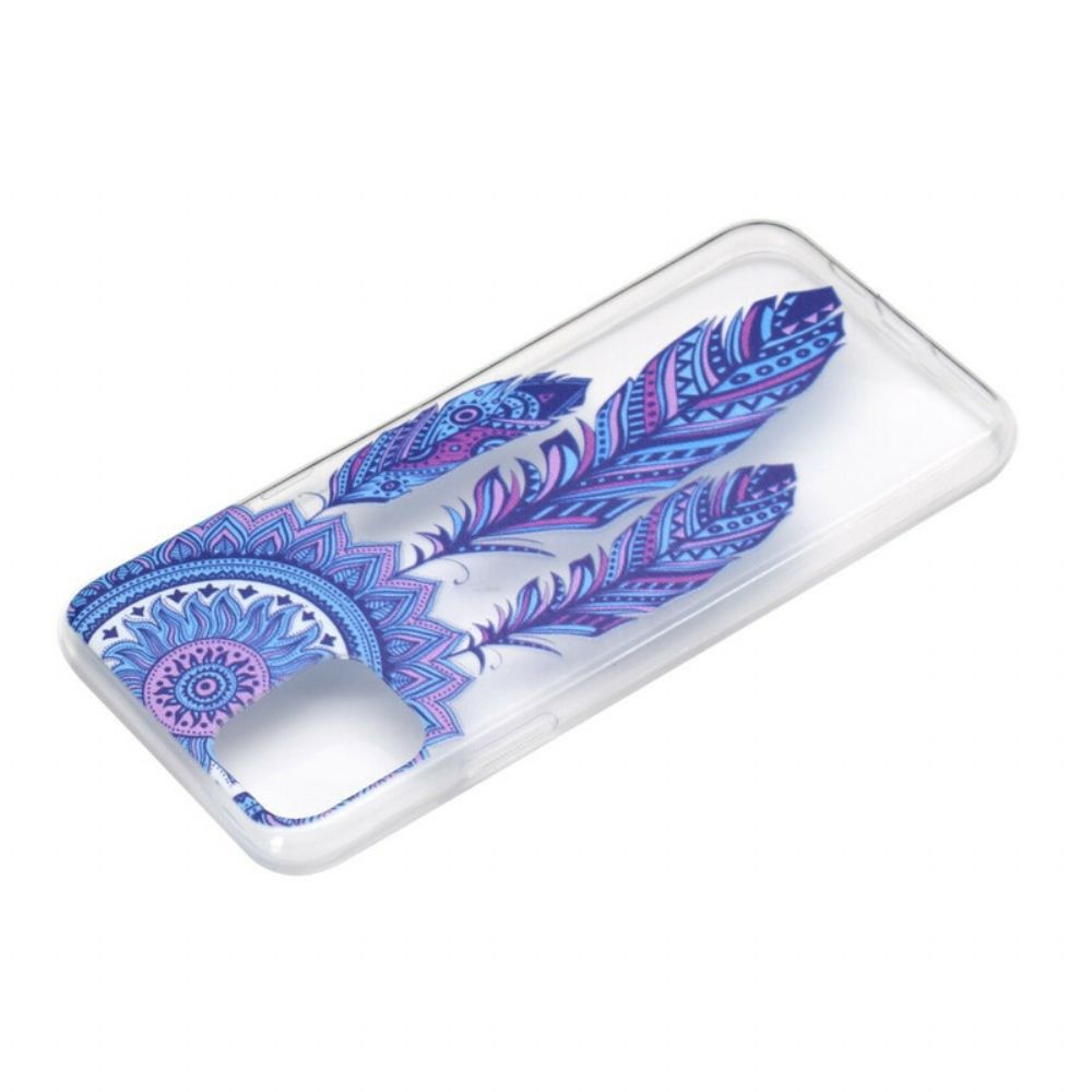 Hoesje voor iPhone 13 Dromenvanger Met Blauwe Veren