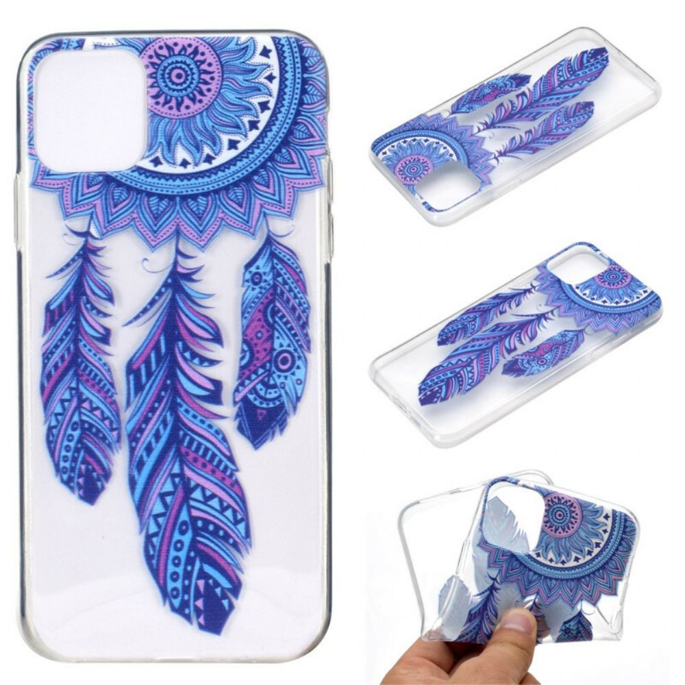 Hoesje voor iPhone 13 Dromenvanger Met Blauwe Veren