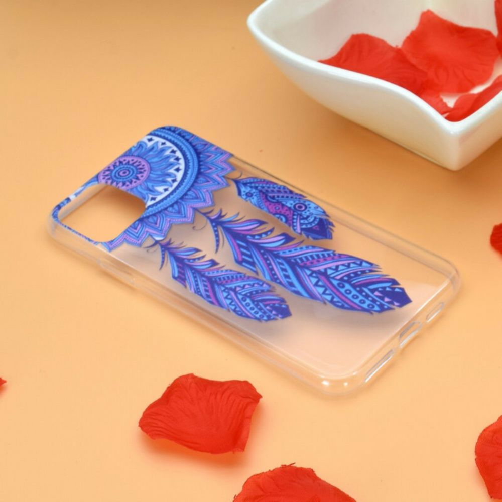 Hoesje voor iPhone 13 Dromenvanger Met Blauwe Veren