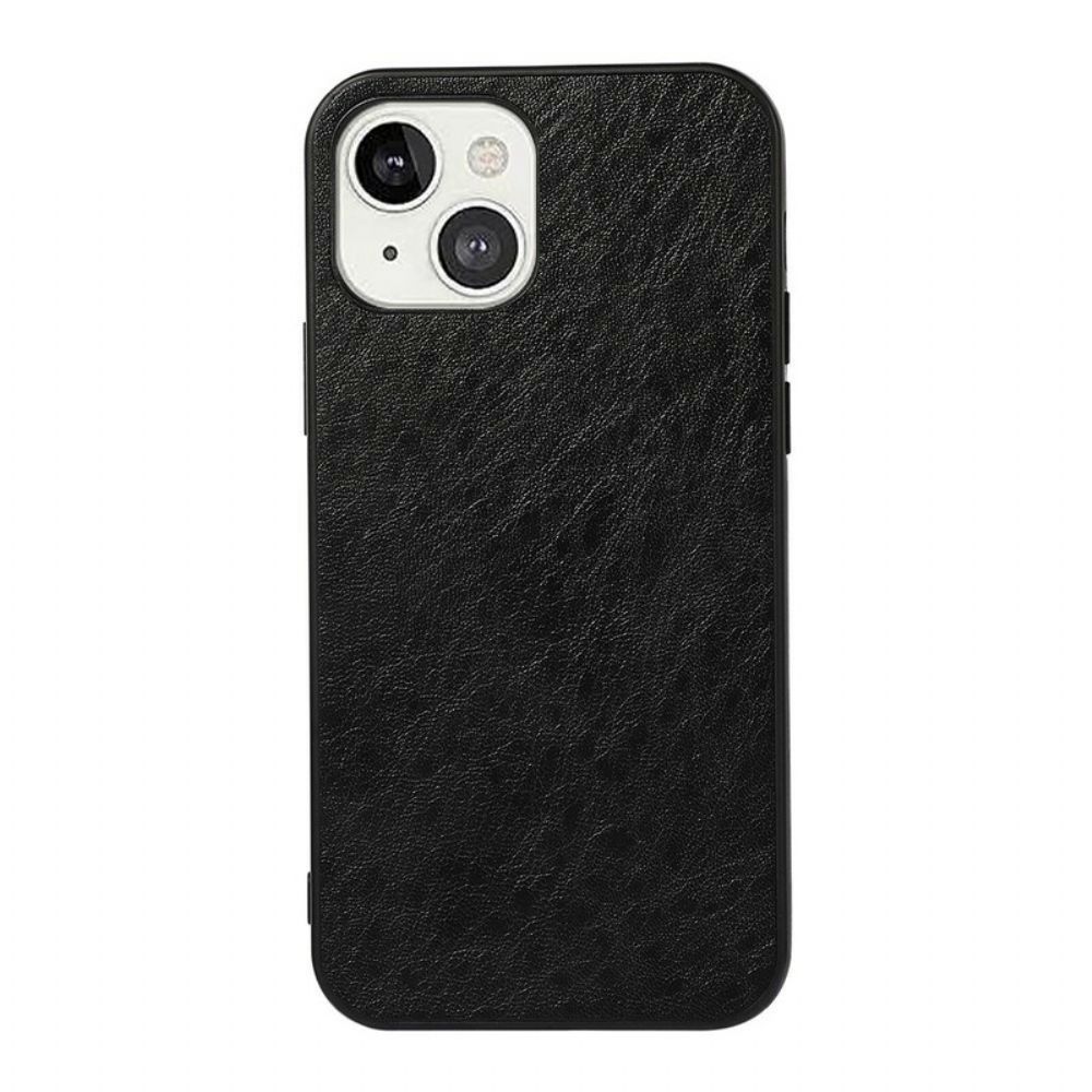 Hoesje voor iPhone 13 Elegance Leereffect