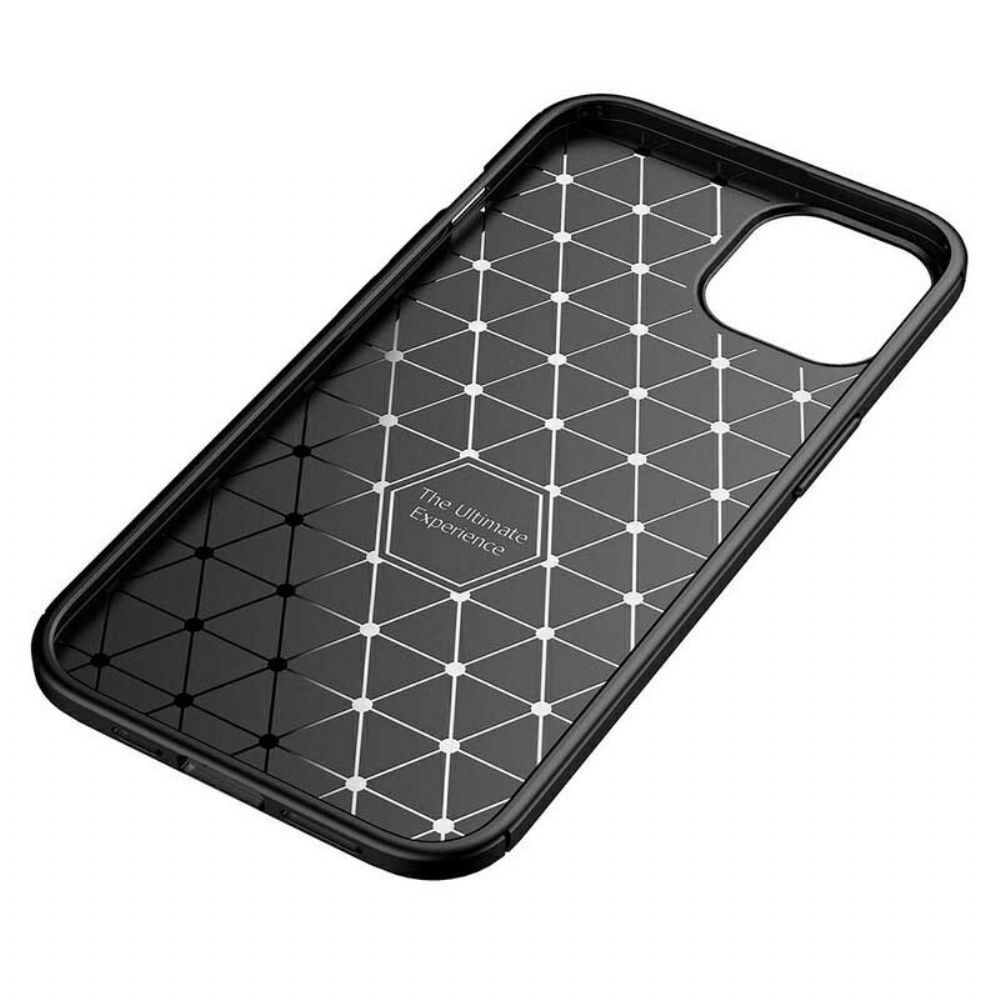 Hoesje voor iPhone 13 Flexibele Koolstofvezeltextuur