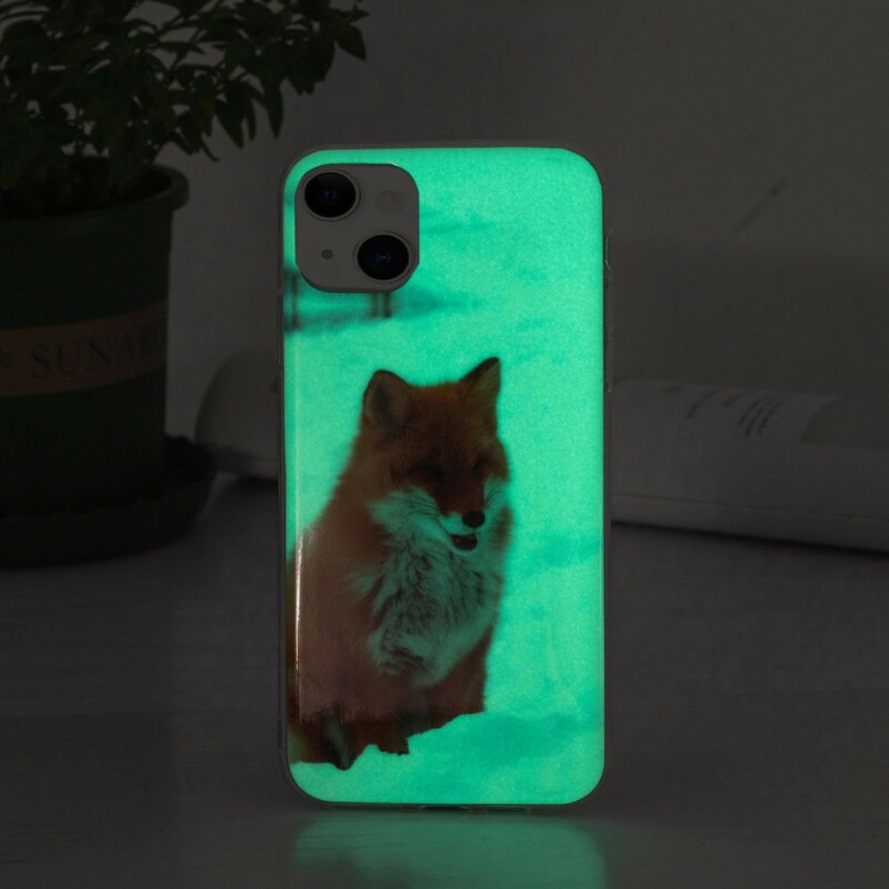 Hoesje voor iPhone 13 Fluorescerende Vos