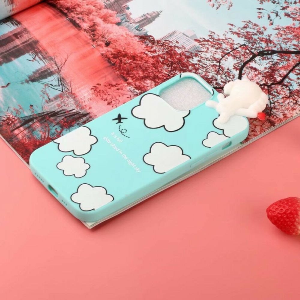 Hoesje voor iPhone 13 Hond In Wolken 3d