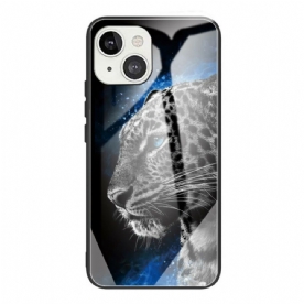 Hoesje voor iPhone 13 Kattengezicht Gehard Glas