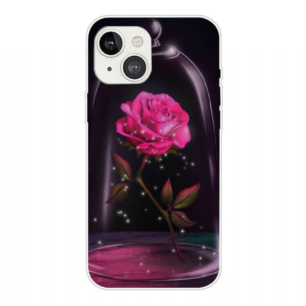 Hoesje voor iPhone 13 Magische Roos