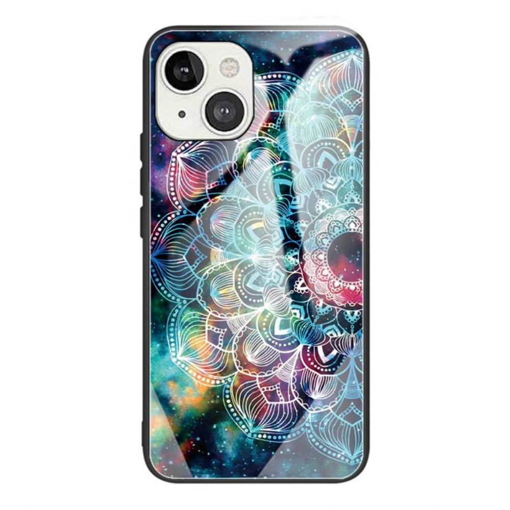 Hoesje voor iPhone 13 Mandala Van Gehard Glas