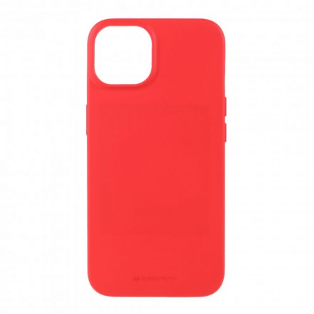 Hoesje voor iPhone 13 Matte Siliconen Mercury Goospery