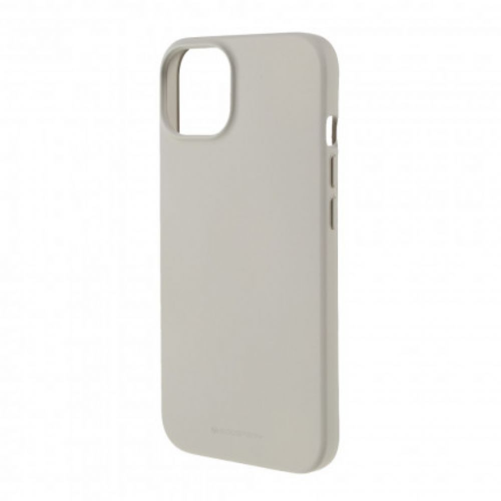 Hoesje voor iPhone 13 Matte Siliconen Mercury Goospery