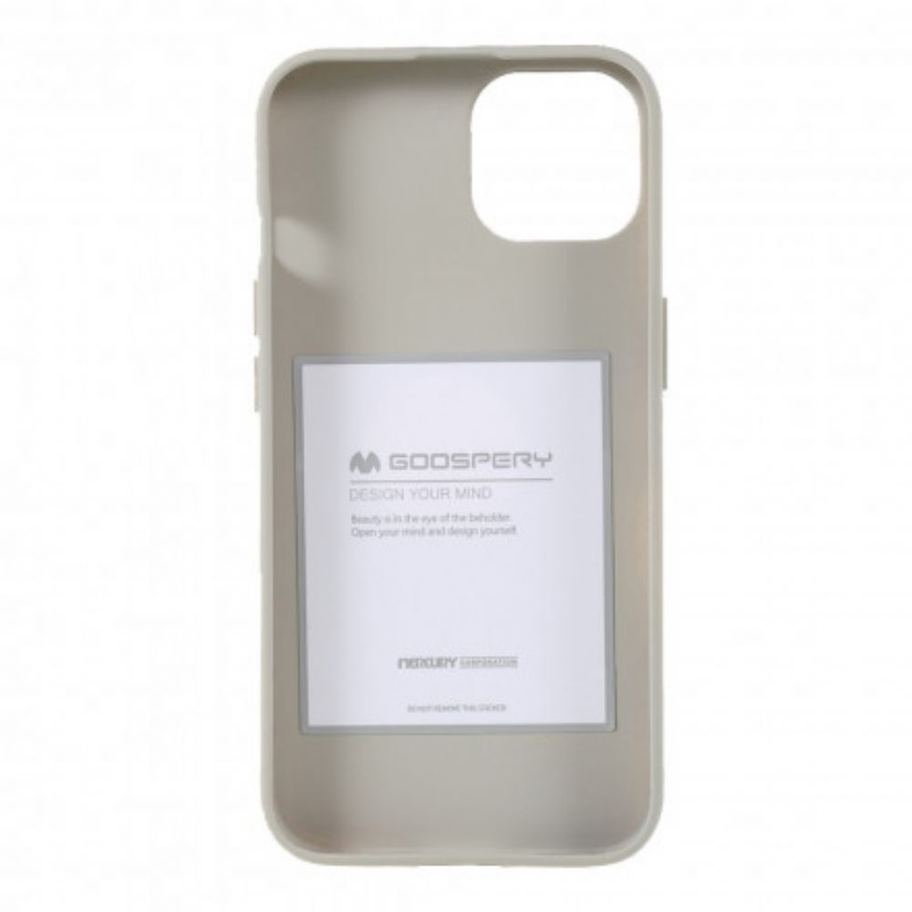 Hoesje voor iPhone 13 Matte Siliconen Mercury Goospery