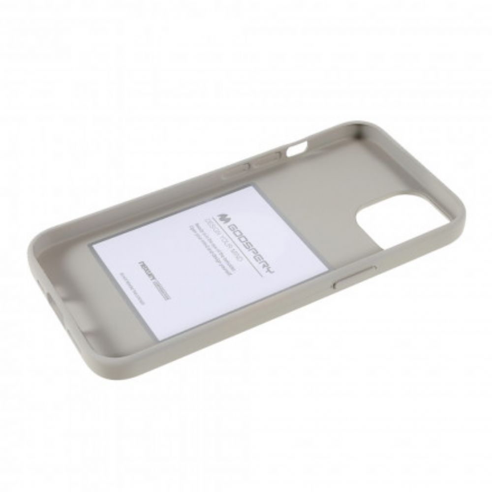 Hoesje voor iPhone 13 Matte Siliconen Mercury Goospery