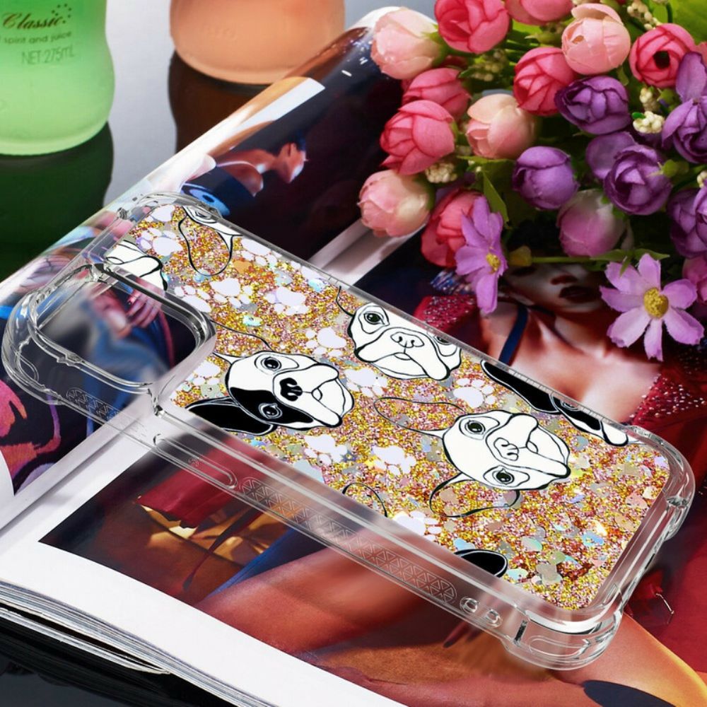 Hoesje voor iPhone 13 Meneer Glitterhond