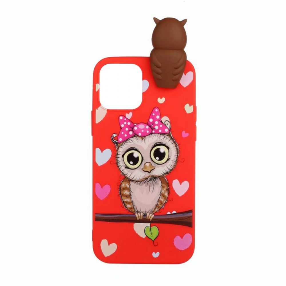 Hoesje voor iPhone 13 Miss Uil 3d