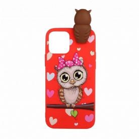 Hoesje voor iPhone 13 Miss Uil 3d